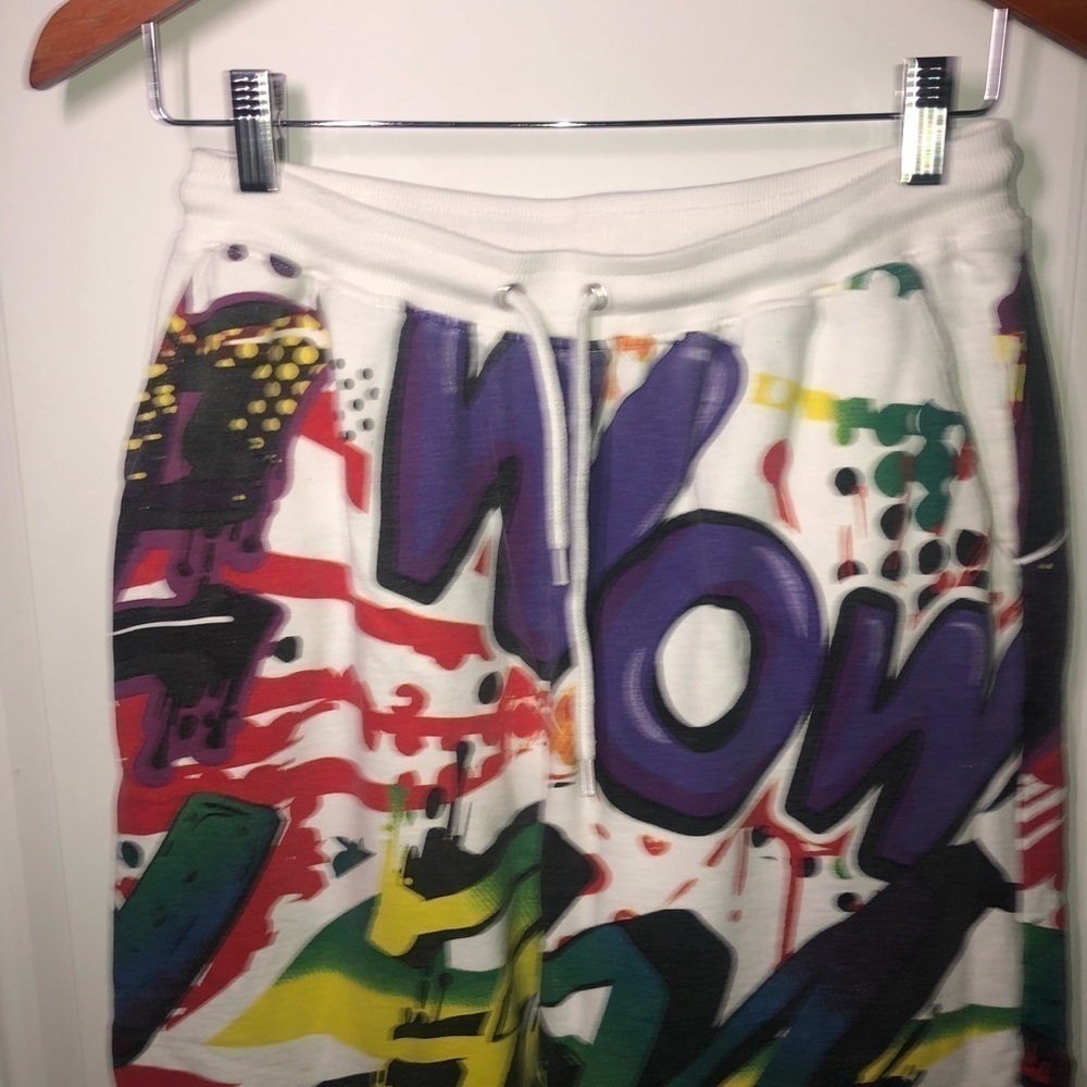 Hype means nothing Wow Me Joggers Size Large neon colors - Picture 8 of 8